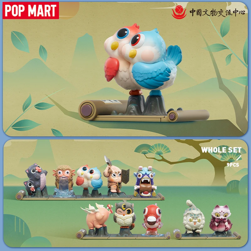 POP MART Unfolding the Classics Series Mystery Box 1PC/9PCS POPMART Blind Box Action Figure Chinese Cultural Figurine