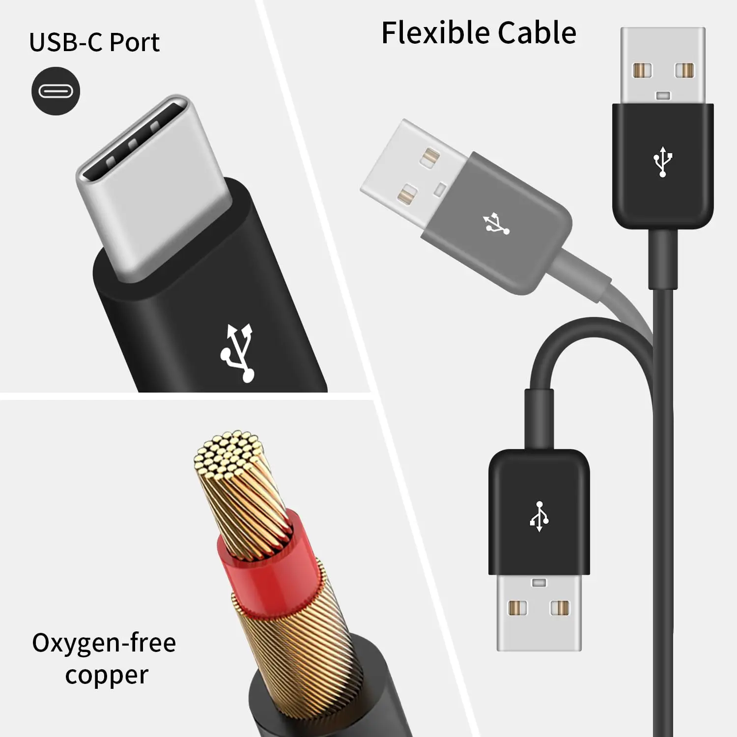 Type-C A 1 to 6 Port Type C USB C to USB Y Splitter Multiple Charging Date Cable Cord For Smartphone Tablet 0.5m 1.5m view 3