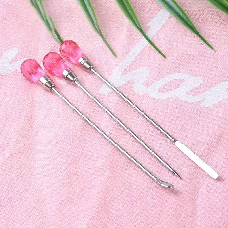 Epoxy Resin Jewelry Making Tools Set Tweezers Pliers Poke Needle Spoon Stirring Rod For DIY Resin Mold Jewelry Making Equipment