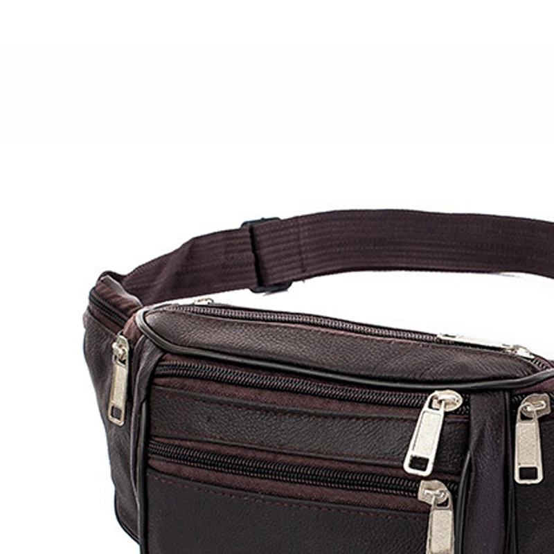 Herren-Hüfttasche aus PU-Leder, Gürteltasche, Herren-Bauchtasche aus Kunstleder, modische, luxuriöse kleine Umhängetasche für Herren. – Detail 19