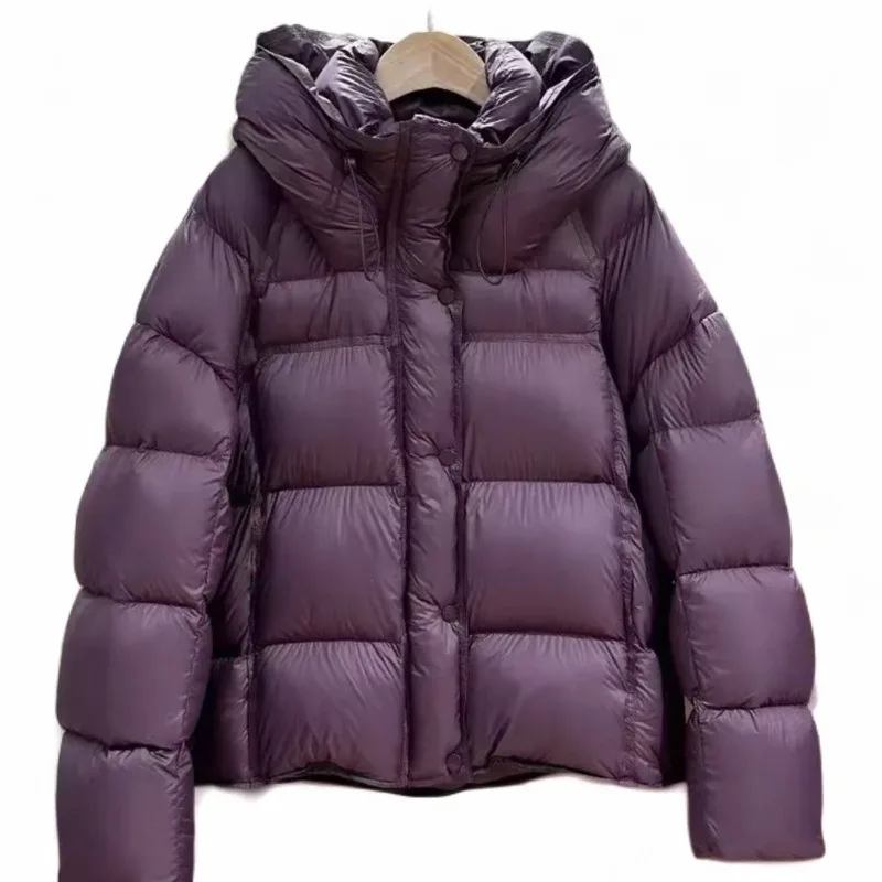 新しいハイエンドの女性のパフダウン綿ジャケット冬暖かいショートパッド入りジャケットファッション女性ルーズフード付きパーカー綿服