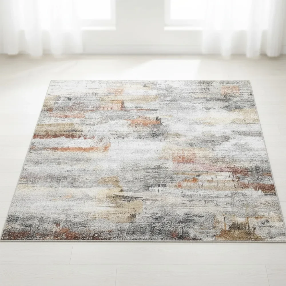 Washable Area Rug 4x6, Ultra Soft Non Slip Stain Resistant Fluffy for Living Room Bedroom Pet Friendly