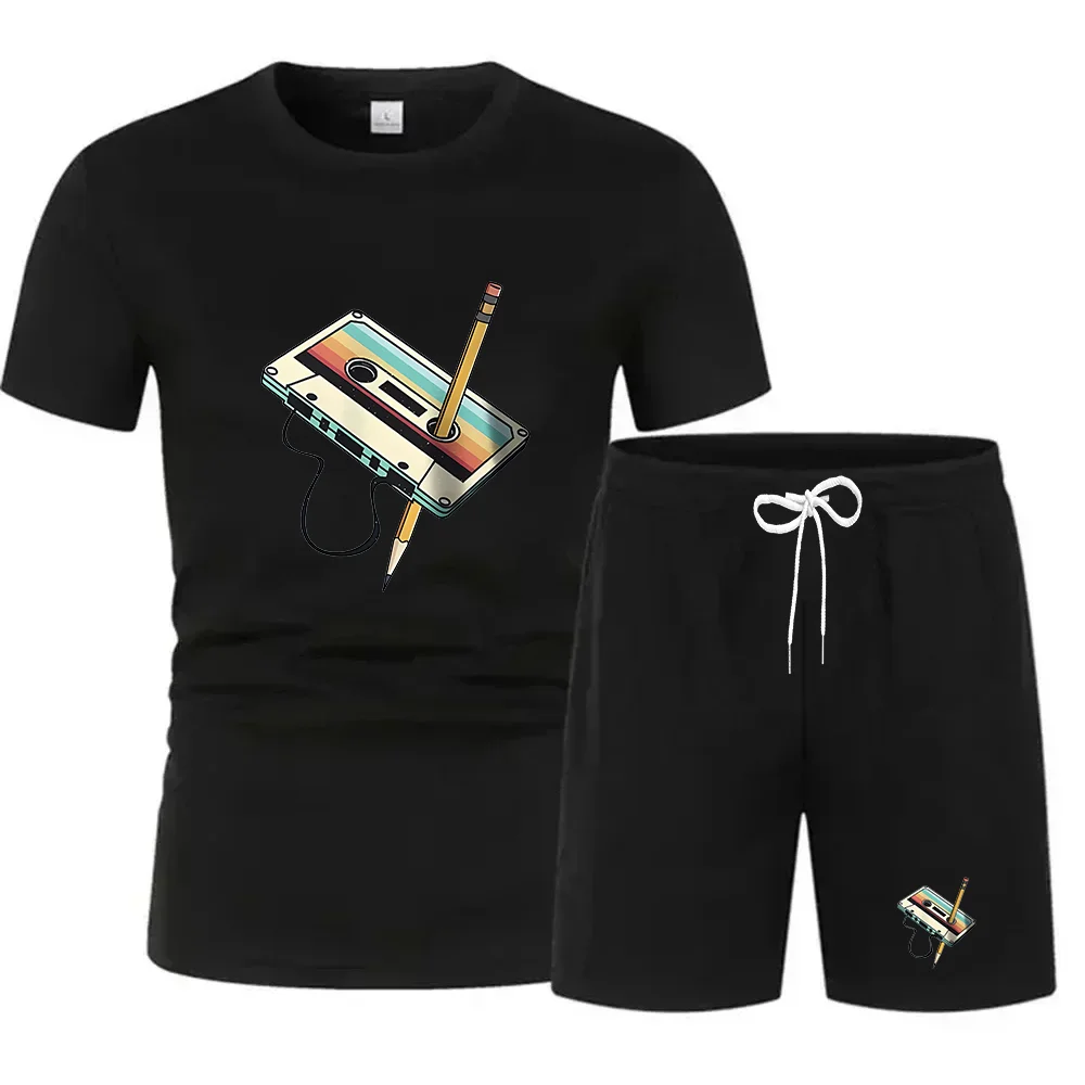 This is a must-have printed T-shirt for men in summer. It is soft  breathable has a round neck and short sleeves and is suitable