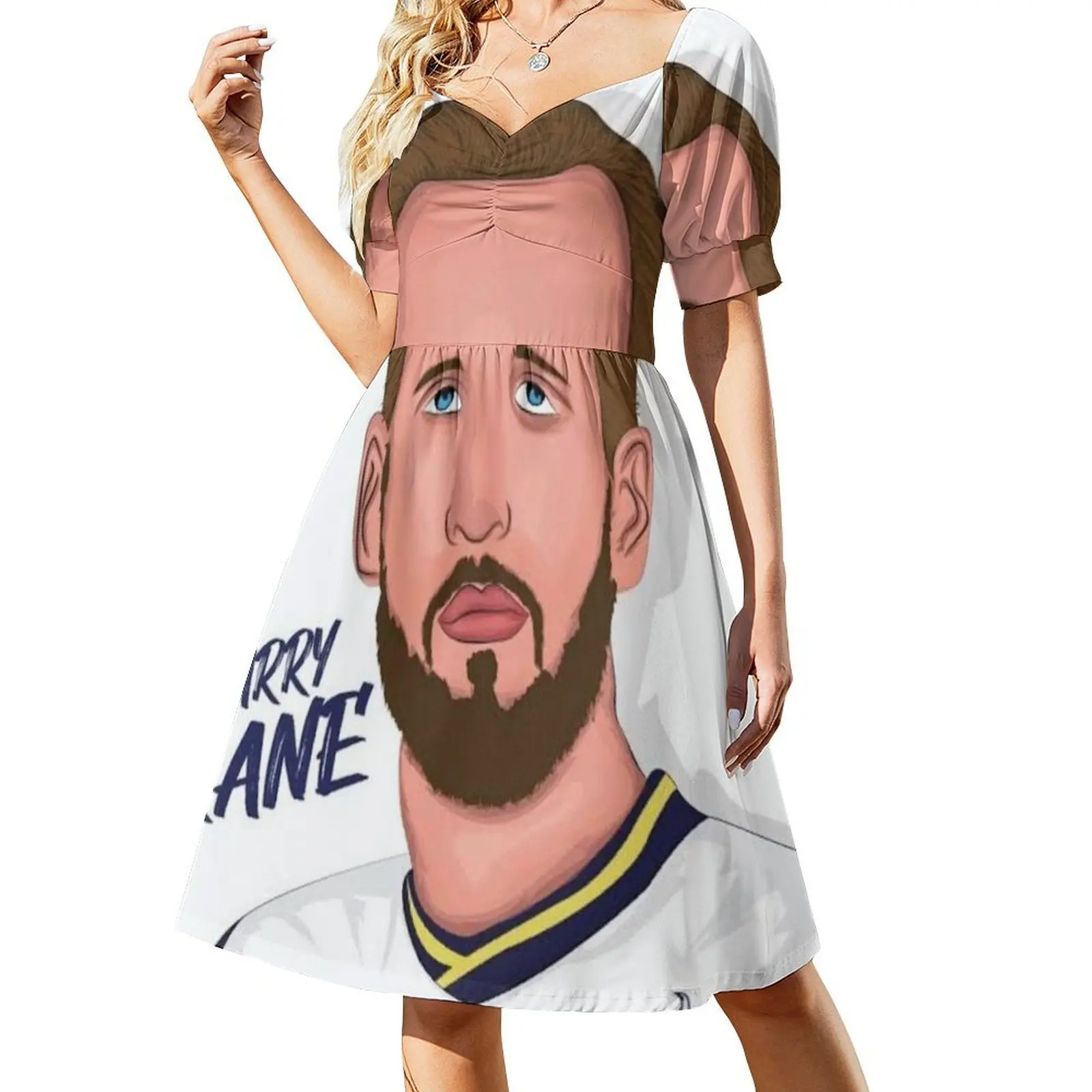 

Harry Kane Drawing - Harry Kane Essential T-Shirt Short-Sleeved Dress Dress women Dress vintage dresses ladies 2025 summer