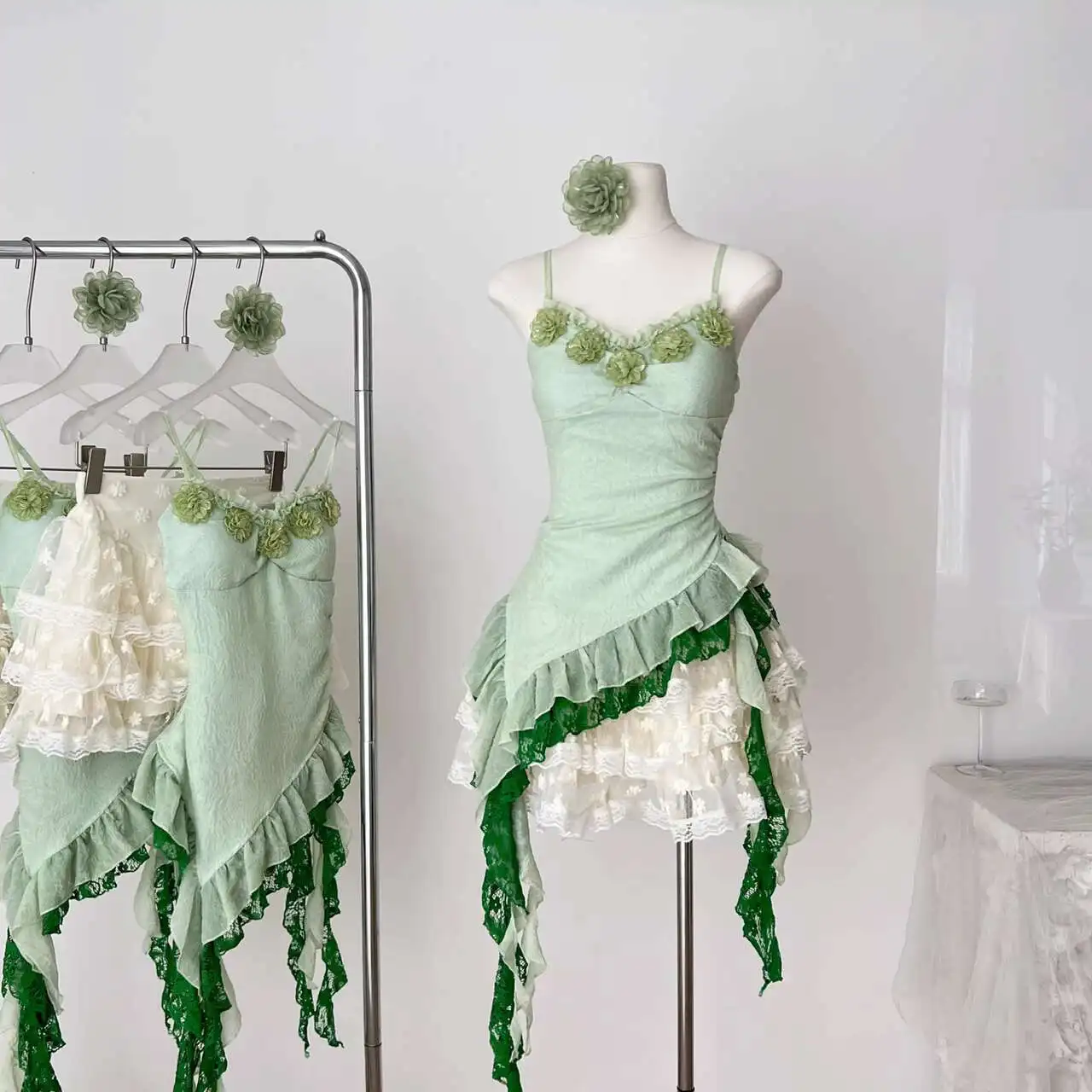 

The Wizard of Oz - Summer Purely Seductive Slimming Irregular Green Top and Skirt