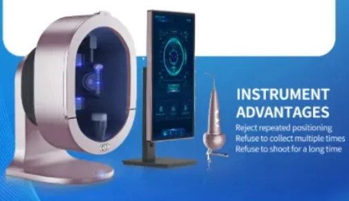 2025 Promotion Handheld Facial Skin Analyzer 3d Scanner Led Light Source It & Jp Plugs for Skin Problem Detection