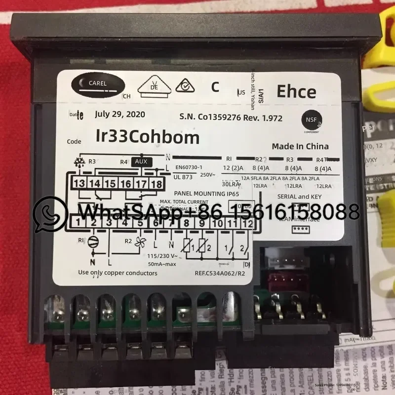 Italian Calle Thermostat IR33C0HB0M IR33COHBOM Temperature Controller HVAC Parts Replacement Compatible Model Number