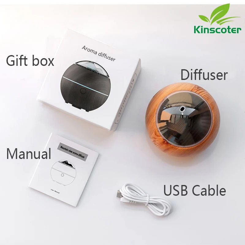 Увлажнитель-аромадиффузор Kinscoter Mountain, 100 мл, USB Essential Oil Aroma Diffuser