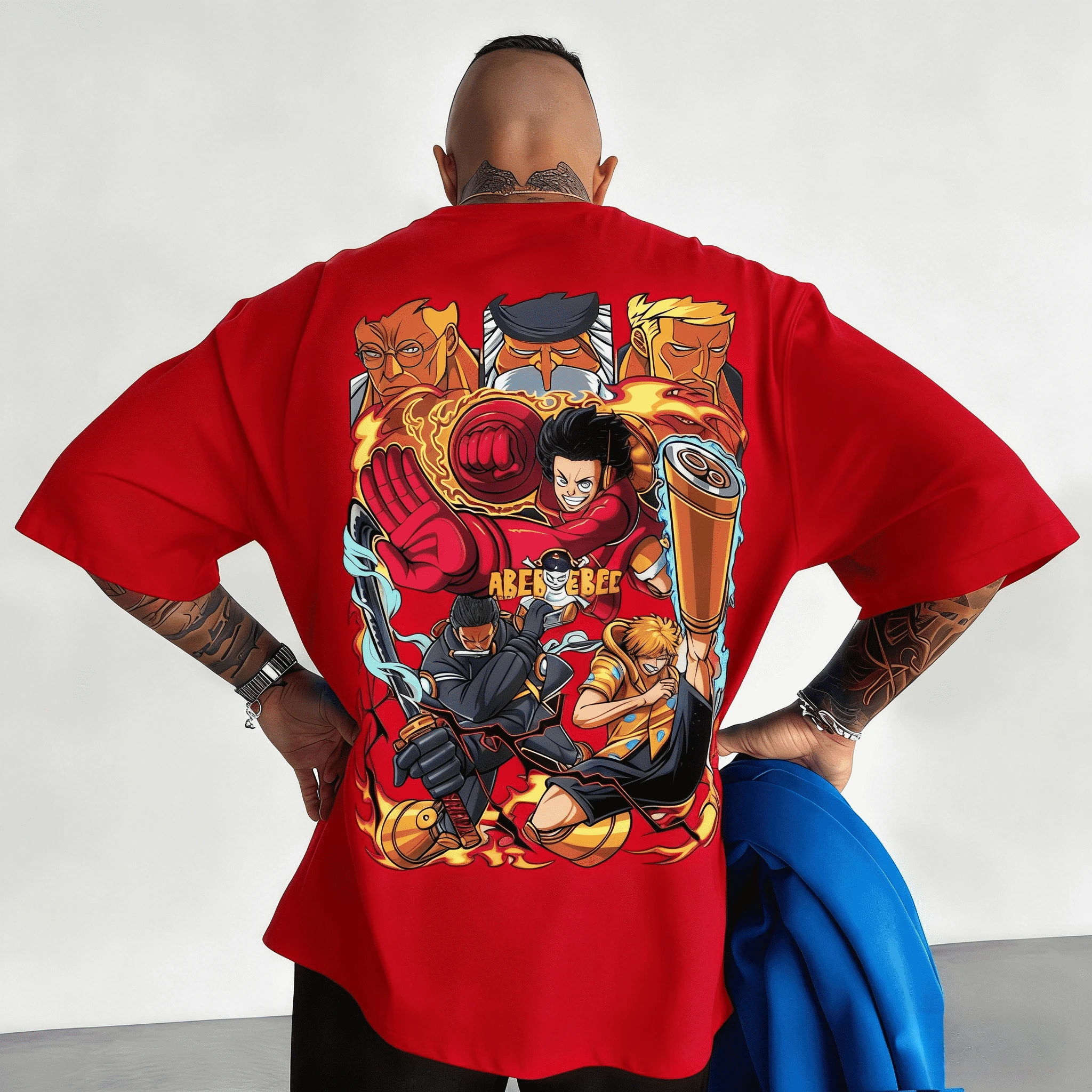 

Мужская свободная дышащая спортивная футболка One Piece с круглым вырезом, хлопок, короткий рукав, Bandai, новинка лета 2026, для пар