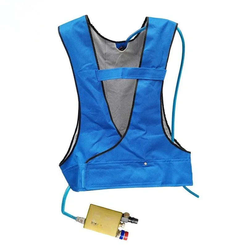 Cooling vest, air conditioning clothing, compressed air refrigeration trench coat, vortex clothing, welding shipyard