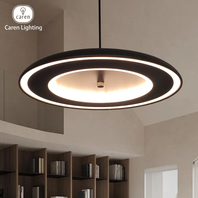 Caren Lighting Nordic Scandinavian Led Pendant Lights Dimmable LED Soft glow Dining Room Kitchen Hanging Minimalist Luminaire