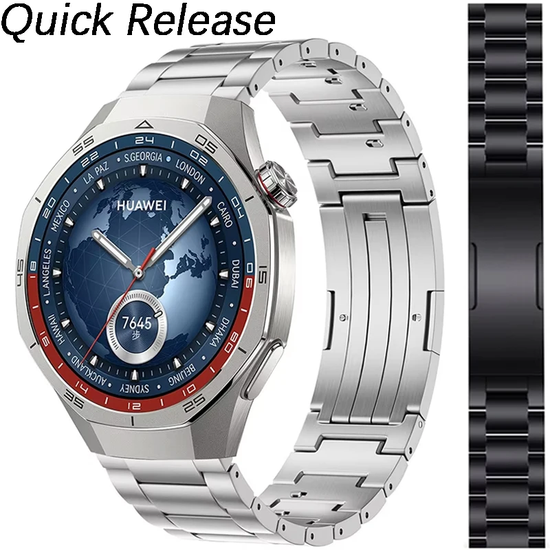 

20mm 22mm Metal Titanium Band For Huawei Watch 5-4-3 Pro/GT5/GT4 46mm Quick Release Strap For Huawei Watch GT5 Pro 46mm Bracelet
