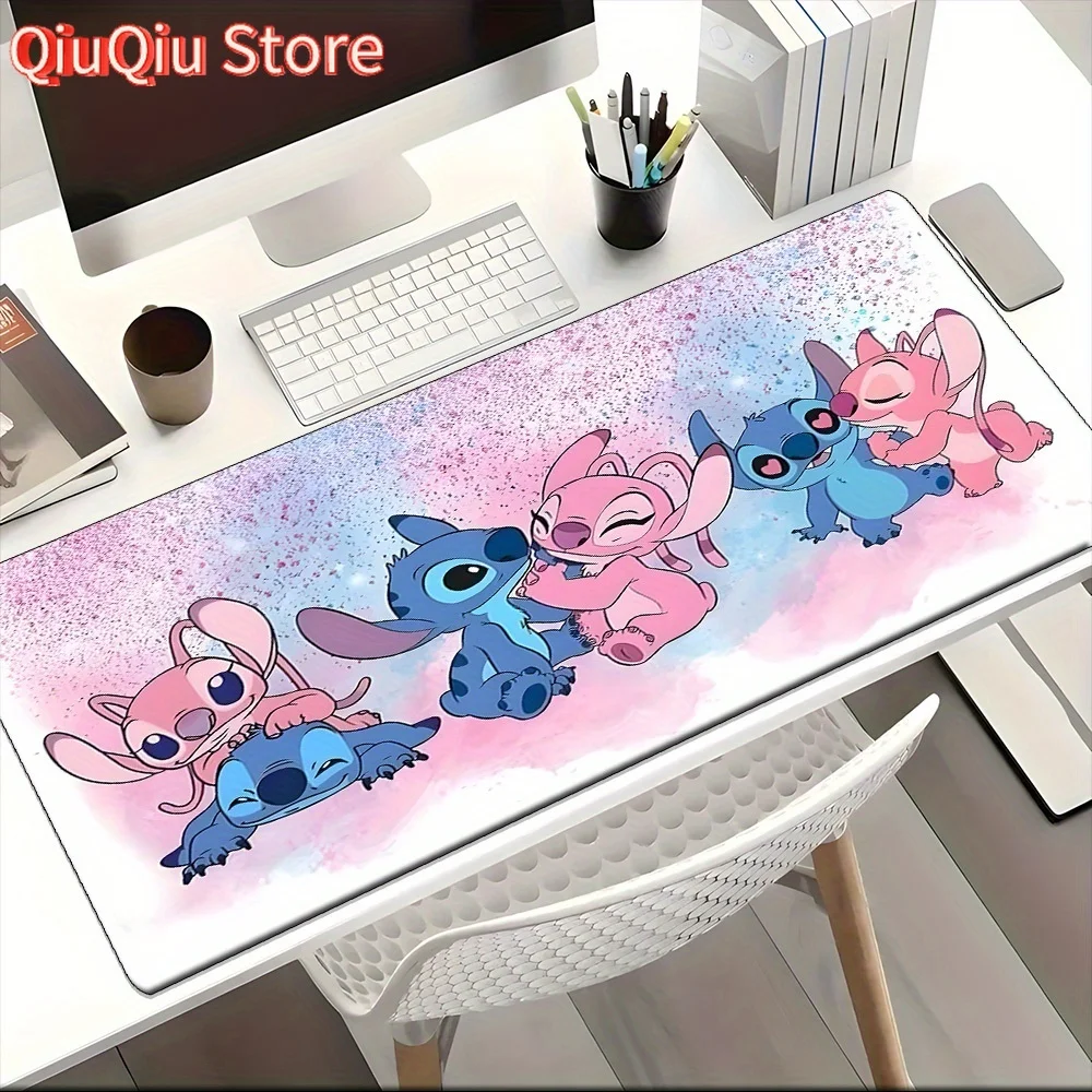 

Adorable Stitch and Angel Mousepad - Cute Characters for Your Desk Accessory A154