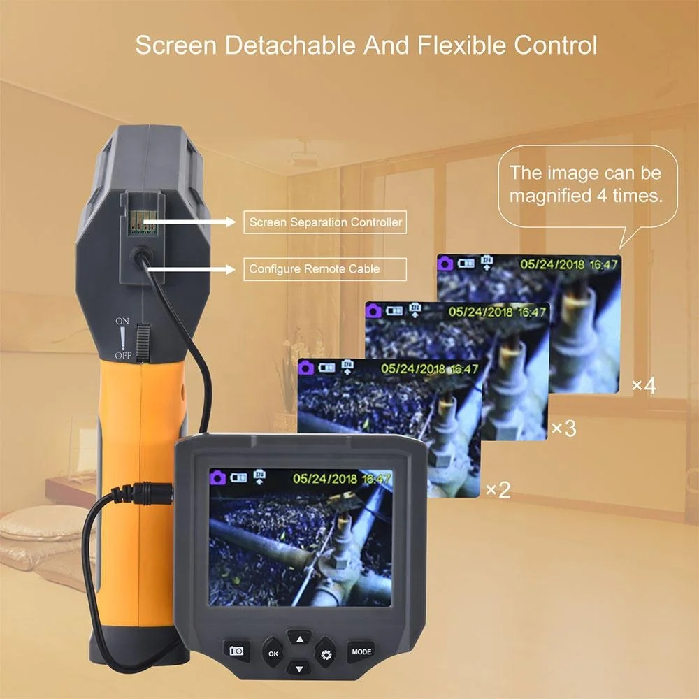 Ht-660 Industrial 4.3 Inch LCD Shooting HD 720p Flexible Pipe Portable Digital Video Snake Camera Borescope Endoscope