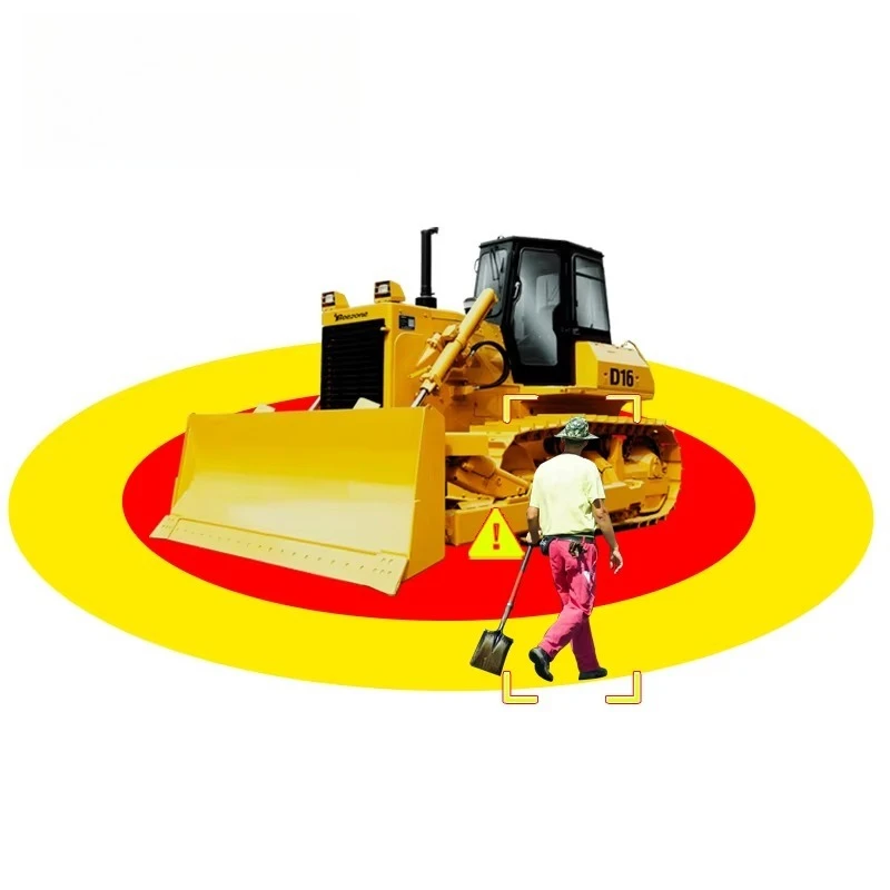 App-Controlled Active Collision Avoidance System for Heavy Vehicles Pedestrian AI Camera Detection on Rollers Forklift Loader