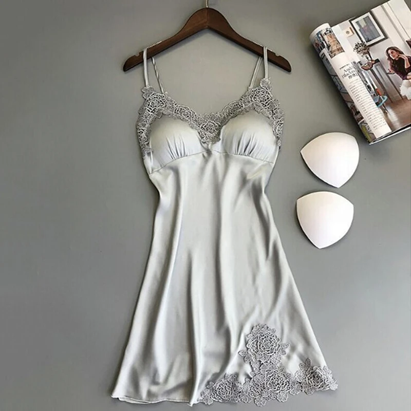 Robe de nuit en dentelle pour femmes, lingerie sexy, nuisette, vêtements de nuit