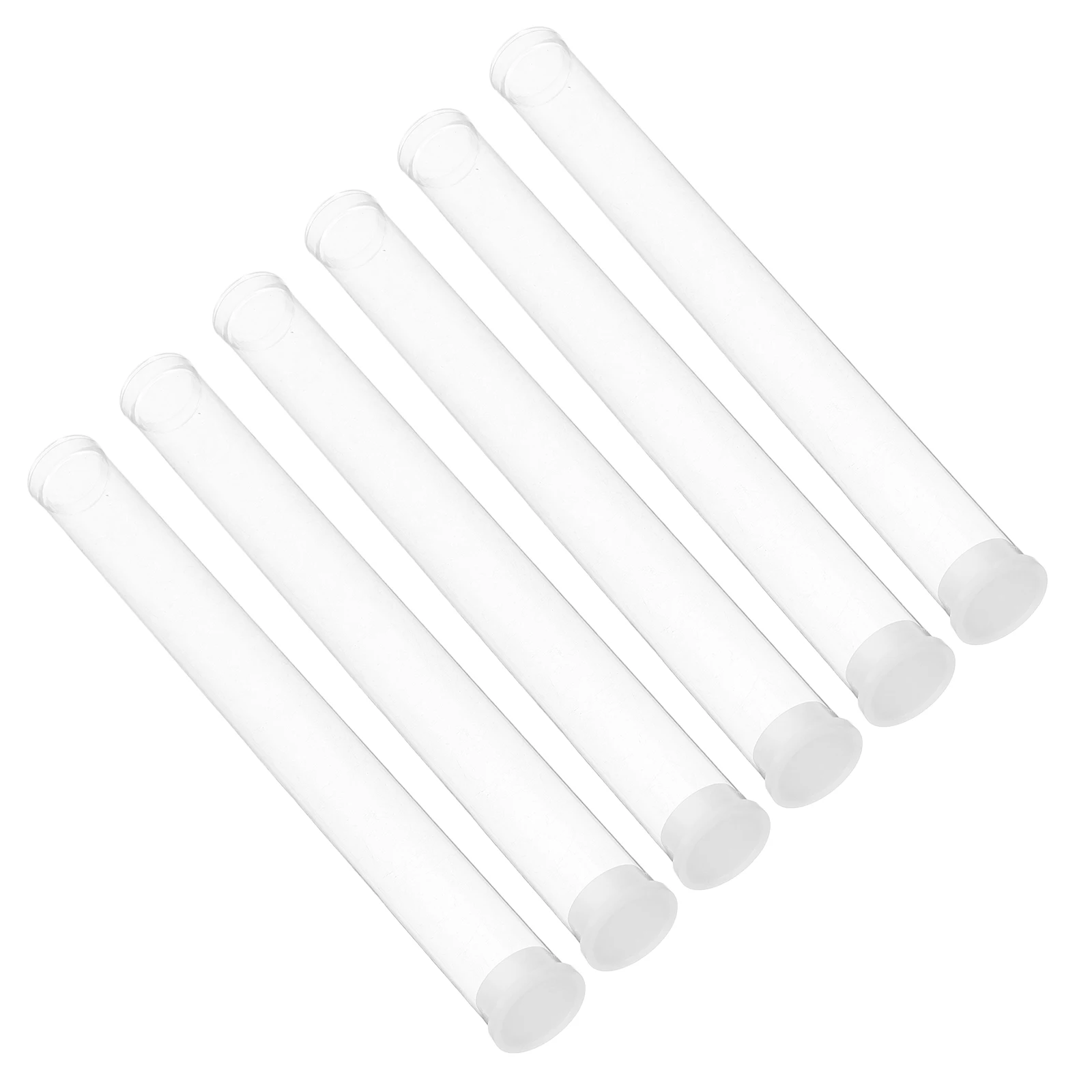 

6Pcs Incense Storage Tubes Clear Transparent Plastic Small Tubes Storage Containers with Caps for Stick Incense Holder Yoga