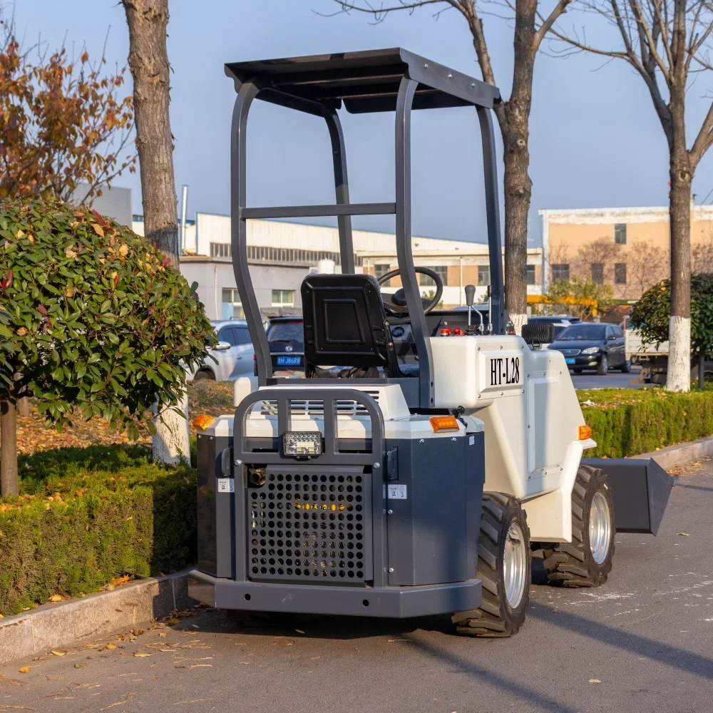 รถตักล้อยางแบบสกิดสเตียร์ ประสิทธิภาพสูง พร้อมบุ้งกิ้งตีนตะขาบขนาดกะทัดรัด เหมาะสำหรับงานด้วยบูลโดเซอร์และสว่านเจาะดิน