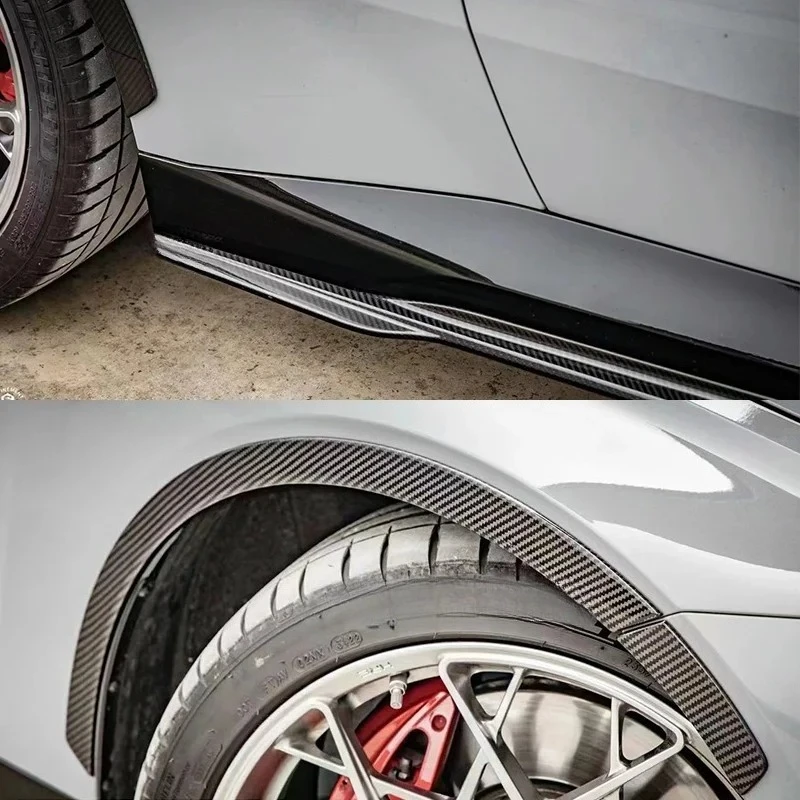 ألياف الكربون الجافة لسيارات BMW 2 Series G42 M240i 2022 + ترقية SOOQOO Style طقم الجسم الشفة الأمامية الخلفية الناشر المفسد مصبغة