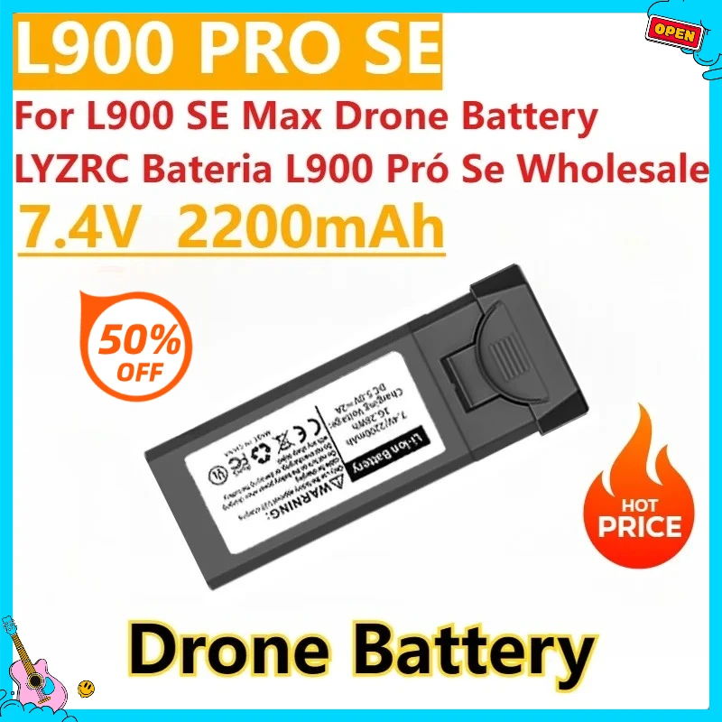 

New 7.4V 2200mAh Drone Battery L900 Pro SE Drone Accessories for L900 SE Max Drone Battery LYZRC Bateria L900 Pró Se Wholesale