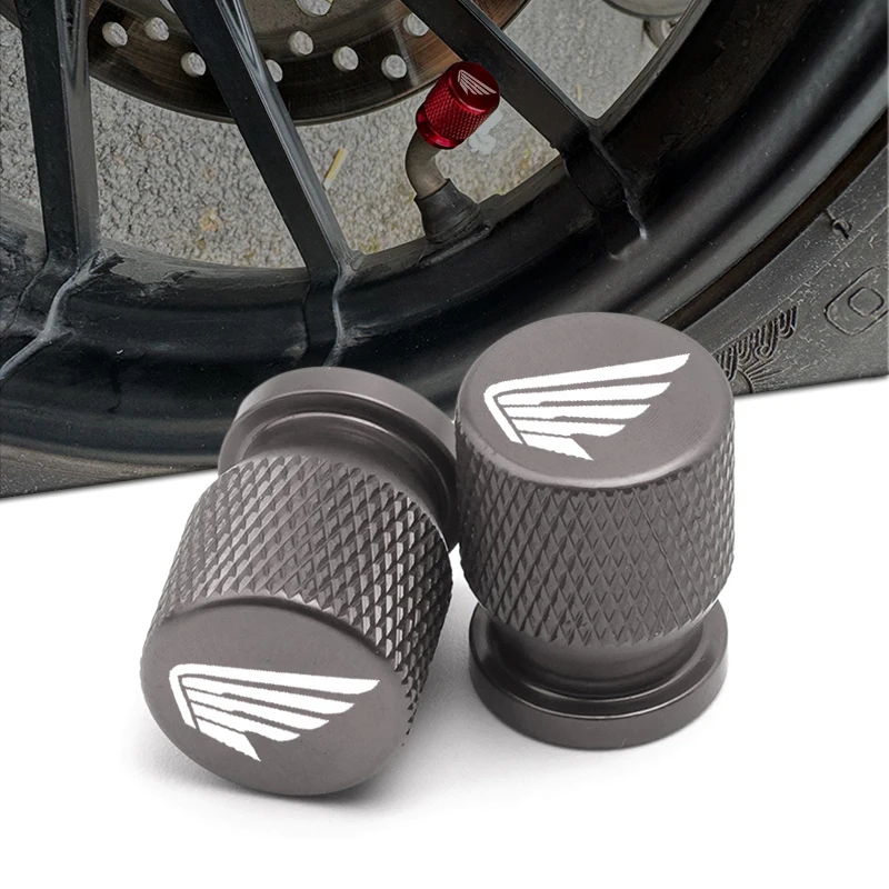 Fit For Honda Motorcycle CNC Tire Valve Air Port Stem Cover Cap Plug Accessories