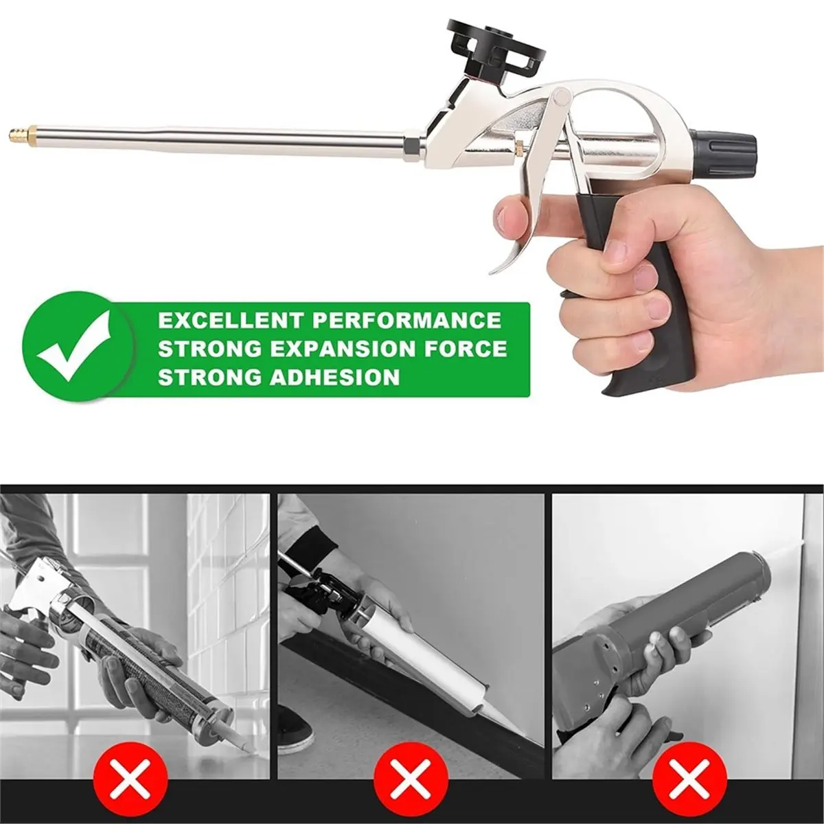 توزيع رغوة احترافي مقاس 7.5 بوصة مع سلة تفلونز غير لاصقة وصمام إبرة 2 عبوة