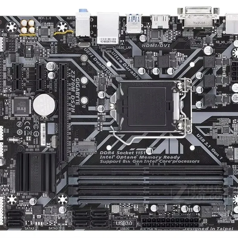 

For Gigabyte Z370M-DS3H main board Support 9th generation 8th generation Intel HDMI high definition interface M.2