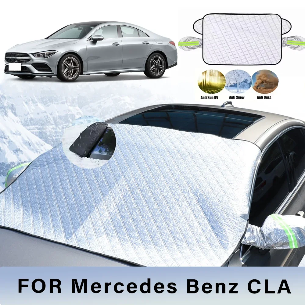 

Thickened Car Now Sunshade Windshield Cover With 5/9 Magnets UV Protection Anti Snow Sunlight For Mercedes Benz CLA 200 W117