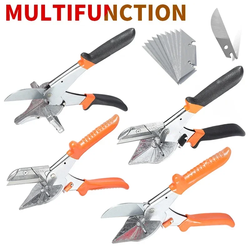 Multi Angle Miter Shear Cutter Adjustable Angle Scissors 45-135 Degree Cut Wood and PVC PE PPR Plastic Pipe Cutting Tools