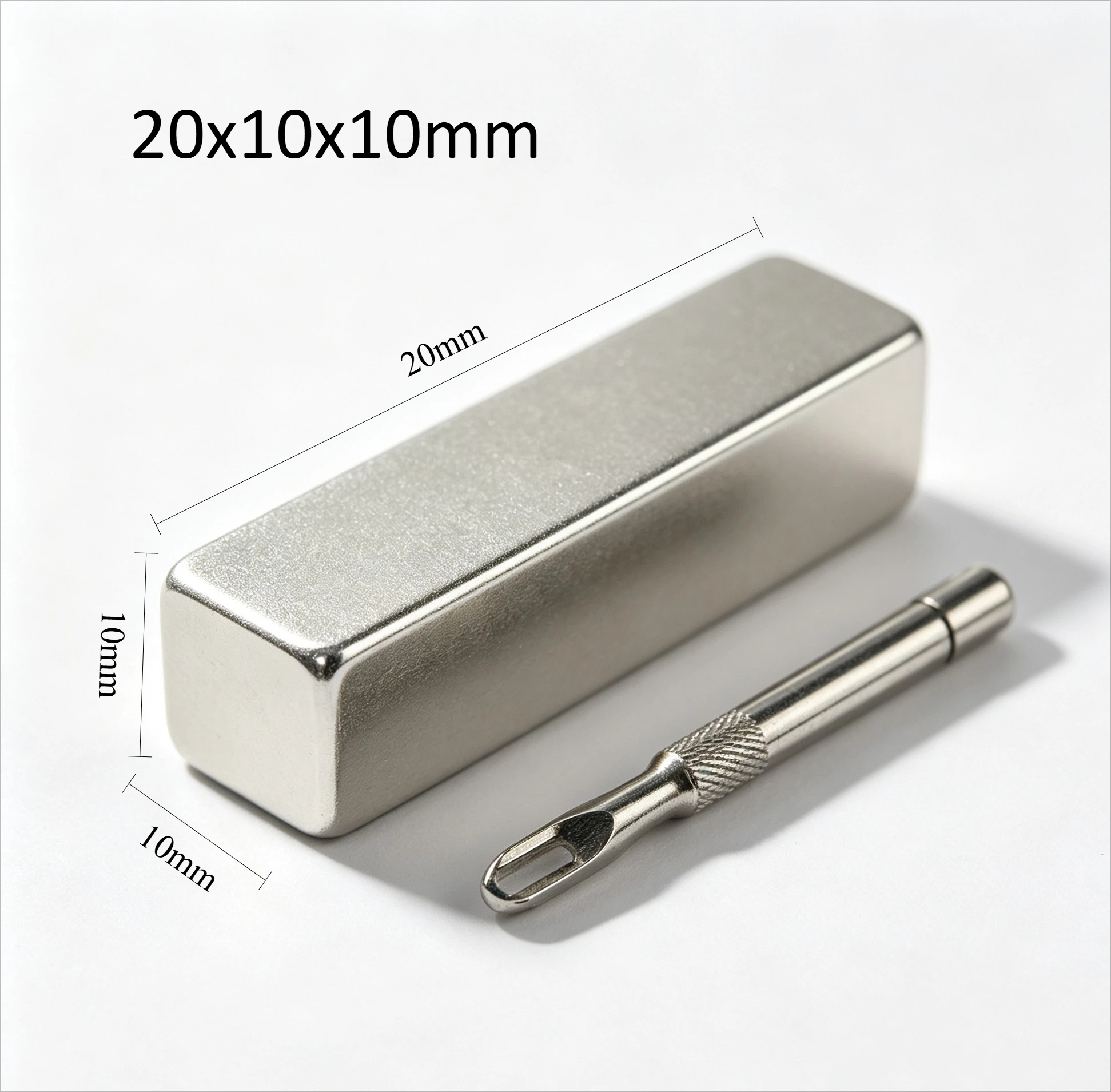20x10x10mm N35 Super Strong Neodymium Block Magnet Permanent Powerful NdFeB Rare Earth Magnet For DIY Craft Hobby Project