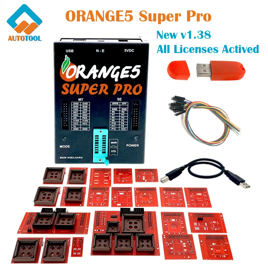 

Программатор Orange5 Super Pro V1.38 V1.42, оранжевое профессиональное программирующее устройство для электронных сигарет, с полной активацией, H8SX V85