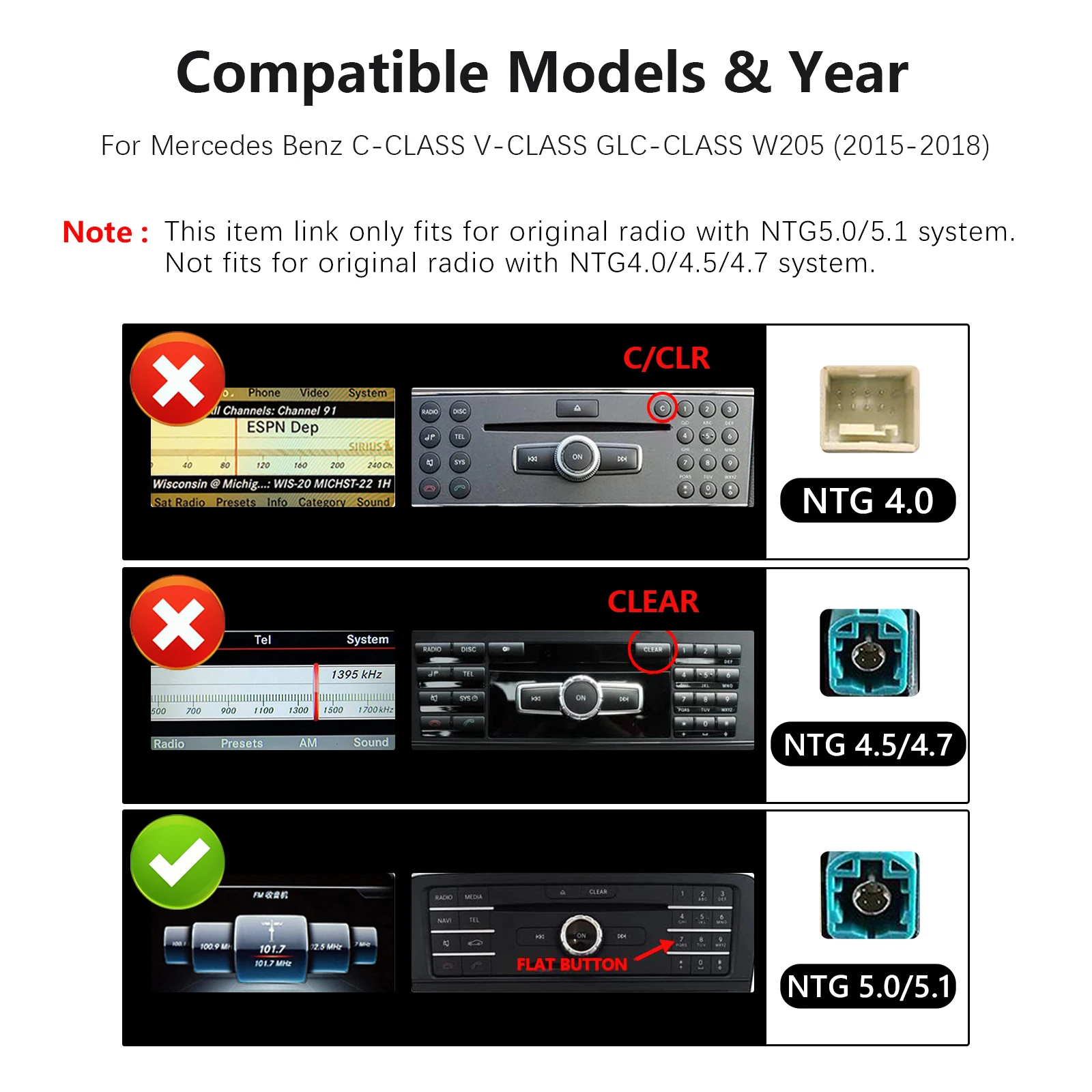 Snapdragon 665 Android 14 For Mercedes Benz C V GLC Class W446 W447 X253 W205 S205 2015-2018 Multimedia Screen Auto CarPlay