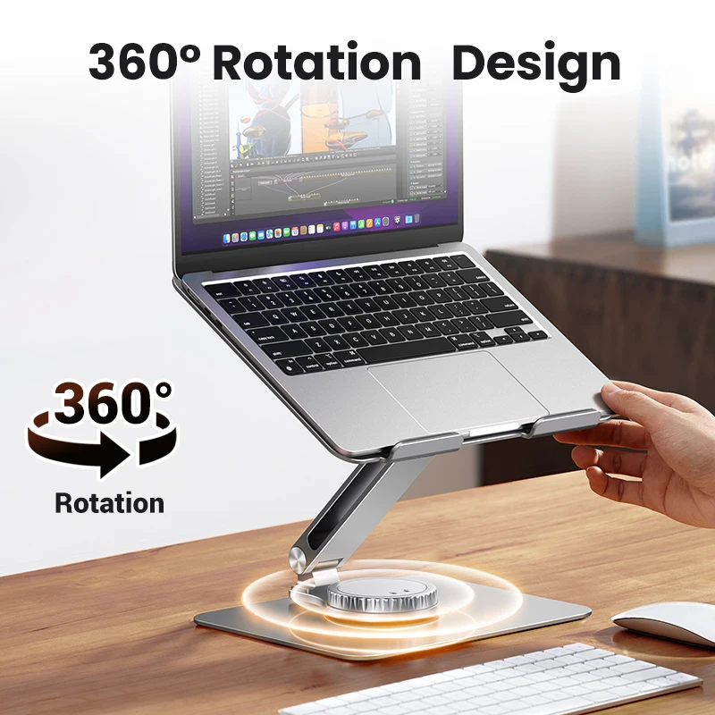 UGREEN Laptop Stand For Macbook Air Pro Laptop Support Macbook Pro Aluminum Vertical Notebook Stand Tablet Stand Laptop Holder - Image 2