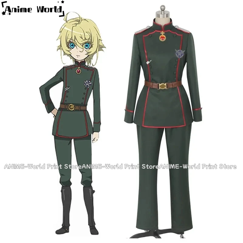 《Custom Size》Youjo Senki Saga of Tanya the Evil Tanya von Degurechaff Cosplay Costume A018