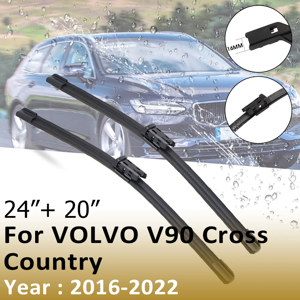 

BROSHOO автомобильные щетки стеклоочистителя из натурального каучука 24 "+ 20" 2016-2022 для VOLVO V90 Cross Country переднее лобовое стекло автомобильные аксессуары