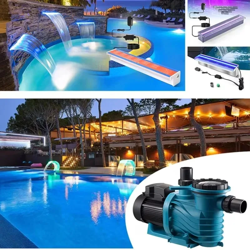 swimming pool sand filter and pump accessories water pump cleaner equipment tools Akp Series 1.5Hp for Swimming Pool Water Park