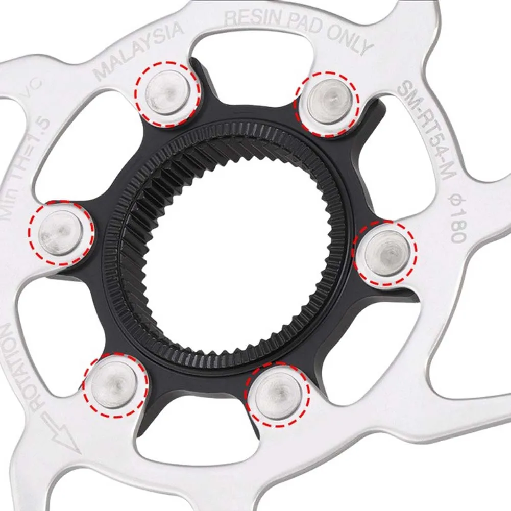 

RT54 Six Hole Hydraulic Disc Brake 180mm Stainless Steel for Scooter and Mountain Bike Rust Resistant Brake Disc