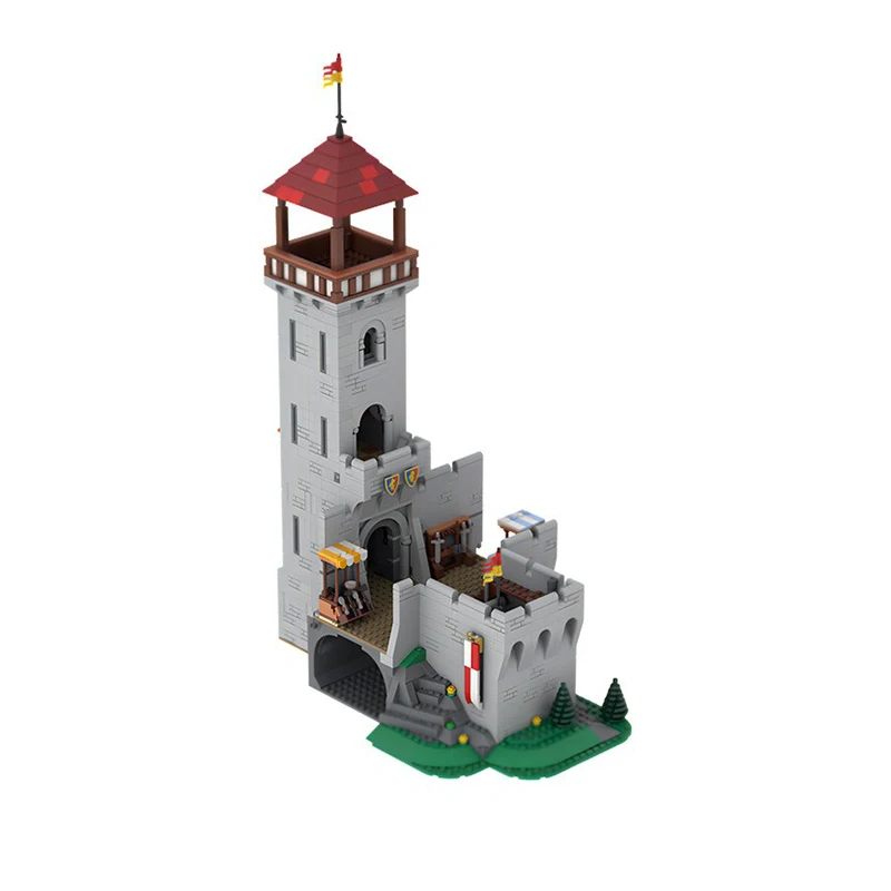 Spot MOC-138457 piccole particelle assemblate blocchi di costruzione castello architettura serie Puzzle assemblato giocattoli per bambini modello fai da te