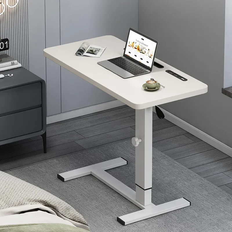 Pneumatic Bedside Table Office Desks Movable Lifting Sofa Side Computer Desk Student Laptop Table Escritorio Office Furniture