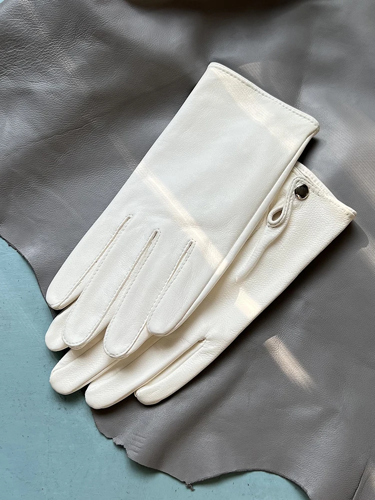 gants-en-cuir-antique-ele-pour-hommes-et-femmes-en-cuir-d'agneau-simple-haome-silver-bule-sli-fingerl-gloves