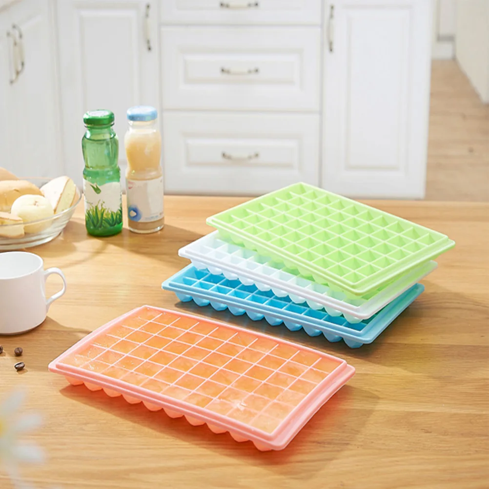 

96 Cell Ice Cube Tray Molds Food Grade Silicone PP Plastic DIY Ice Maker Trays Diamond Easy Clean Multi Use Kitchen
