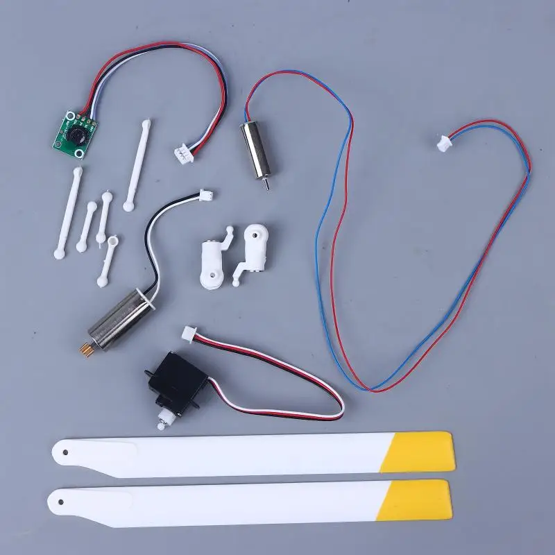 RC ERA C138 Bell 206 Helicopter Upgrade Parts-Main Rotor Blades, Servo Motor & Swashplate Kit for RC Model Repair