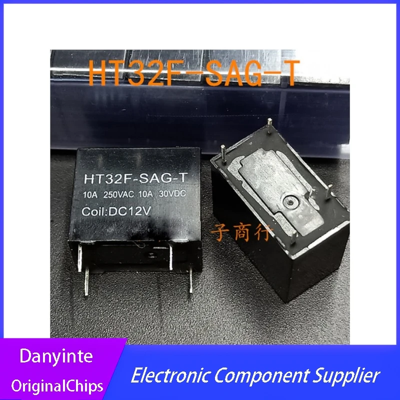 New 10Pcs/LOT HT32F-DC12V-SAG-T DC12V 10A
