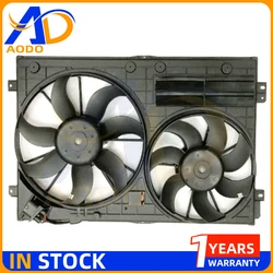 Radiator Cooling Fan Fit For VW Passat Tiguan Golf Jetta CC Eos 1K0121205AJ 1K0121205AD 1K0959455DH 1KM959455G 1K0959455ET