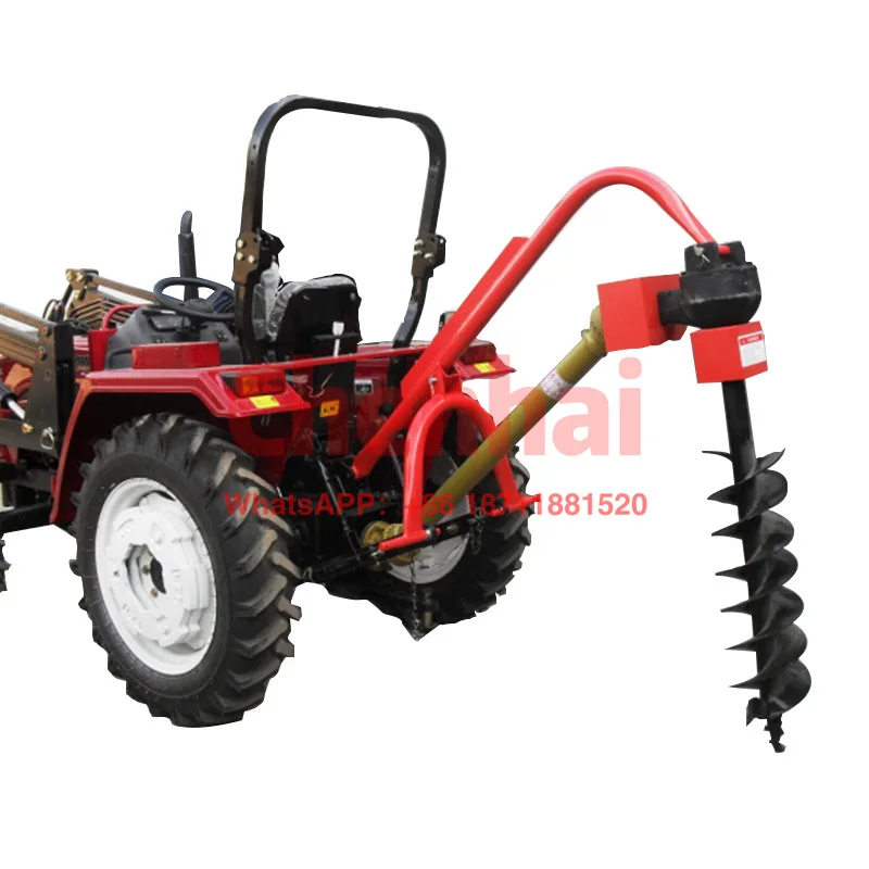 

High productivity 25hp 50hp 3 point soil tractor mounted earth auger/post hole digger/hand earth auger