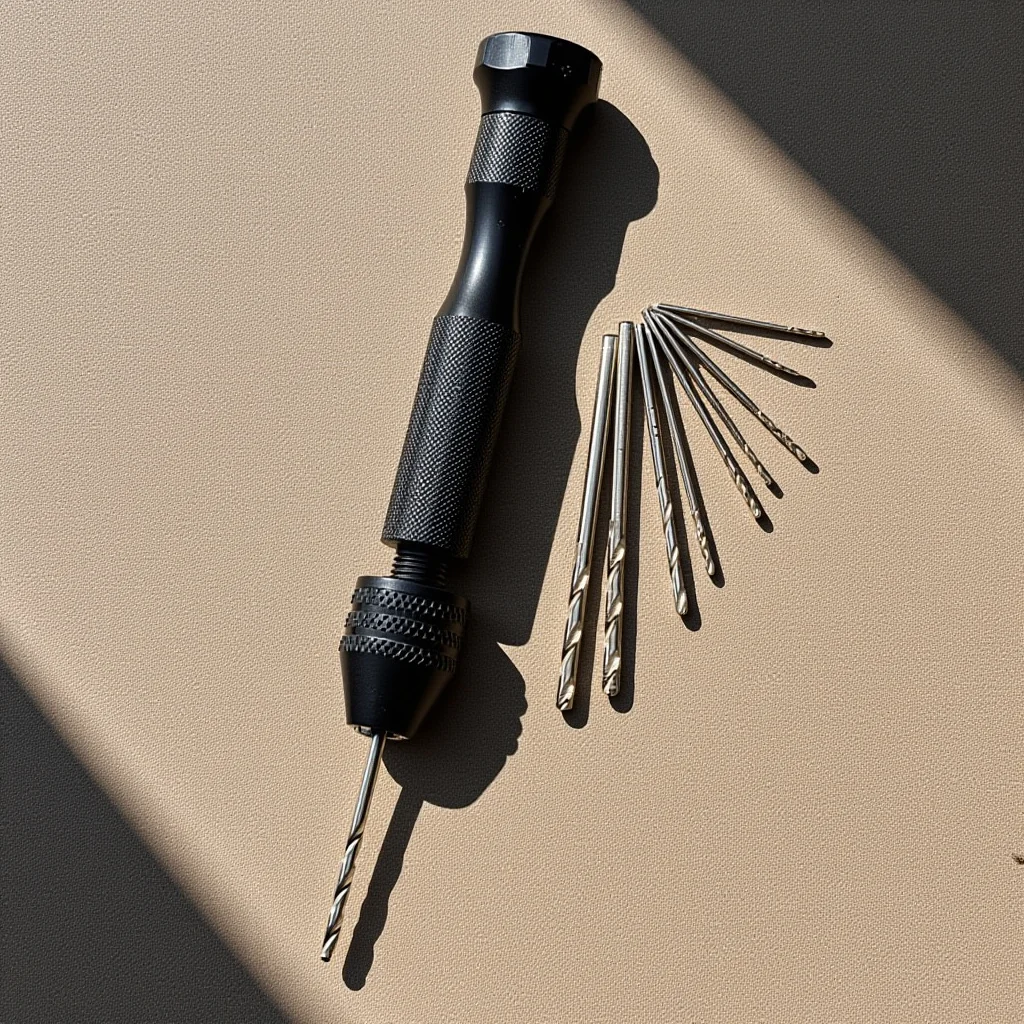 

10pc Manual Bits Set Pin Vise Hand Drill 0.5-2Mm For Wood Resin Jewelry Diy Modeling Pin Vice Drill