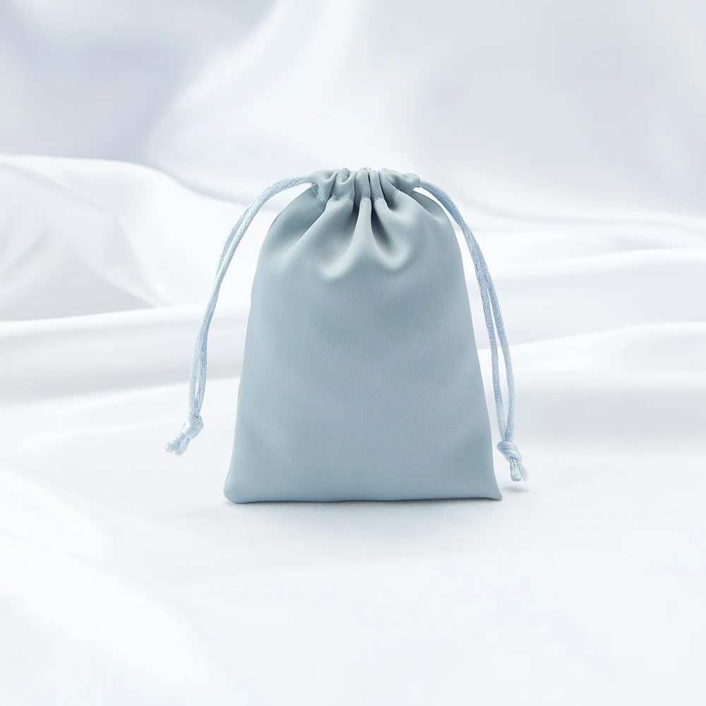 10Pcs Small Satin Silk Drawstring Jewelry Pouches - Jewelry Storage Bags for Rings Necklaces Earrings Perfume Candy Bracelets