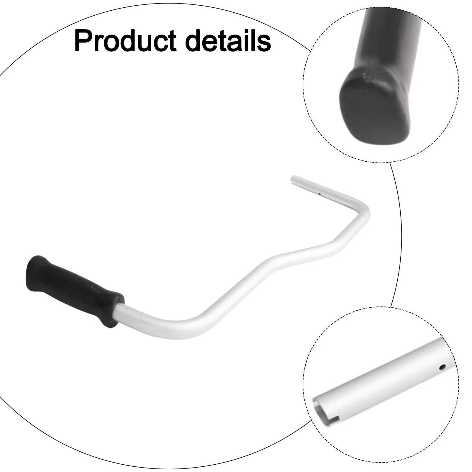 Easy Install Trimmer Handle As Shown Ergonomic Lawn Mower Handle Robust Lightweight Handle Stable Performance Handle