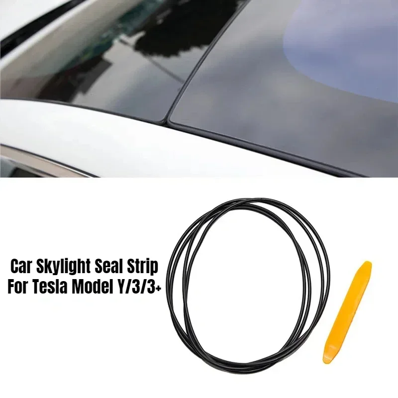 For Tesla Model 3/Y/3+ Highland Windshield Roof Wind Guard Noise Lowering Reduction Seal Kit Fit Damping Sealing Ring Strips