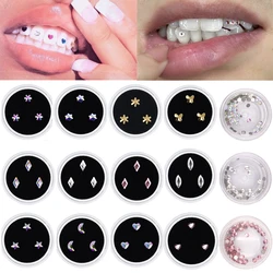 1box Dental Crystal Tooth Jewelry Diamond Ornaments Tooth Gems DIY Teeth Decoration Dental Accessories Gift